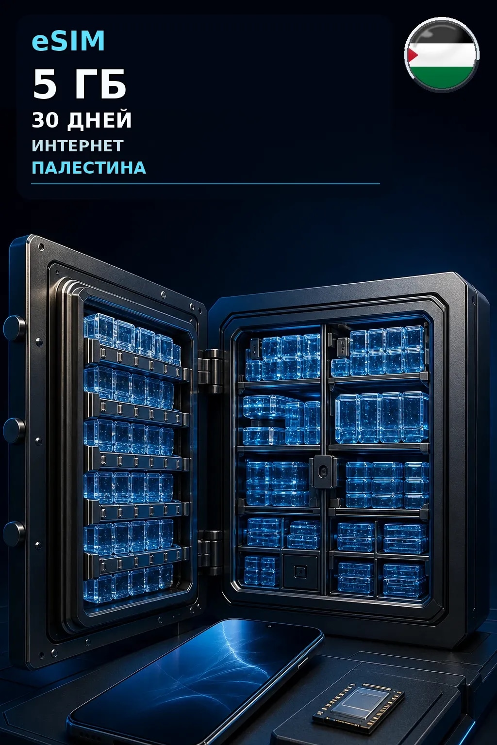 eSIM Палестина — 5 ГБ, 30 дней — интернет
