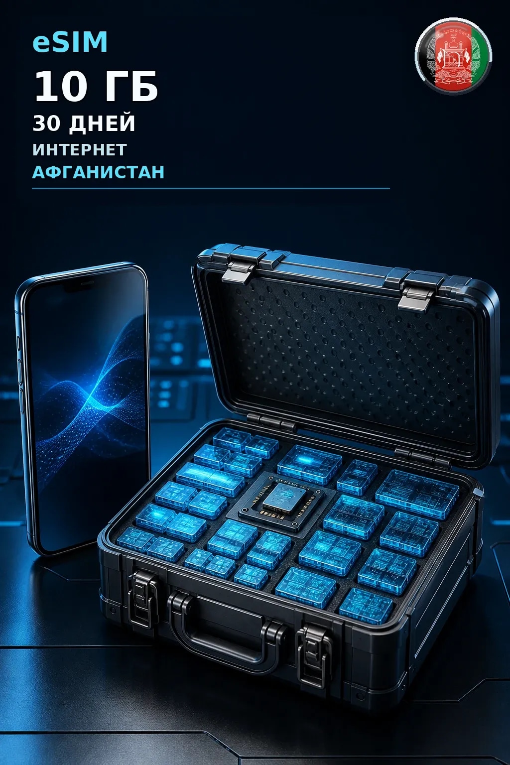 eSIM Афганистан — 10 ГБ, 30 дней — интернет