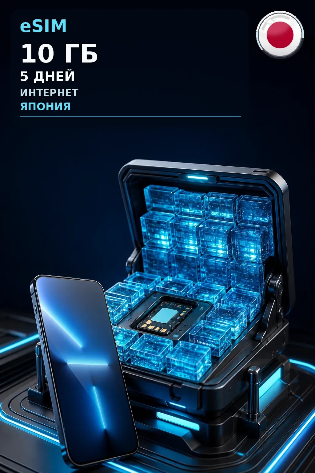 eSIM Япония — 10 ГБ, 5 дней — интернет