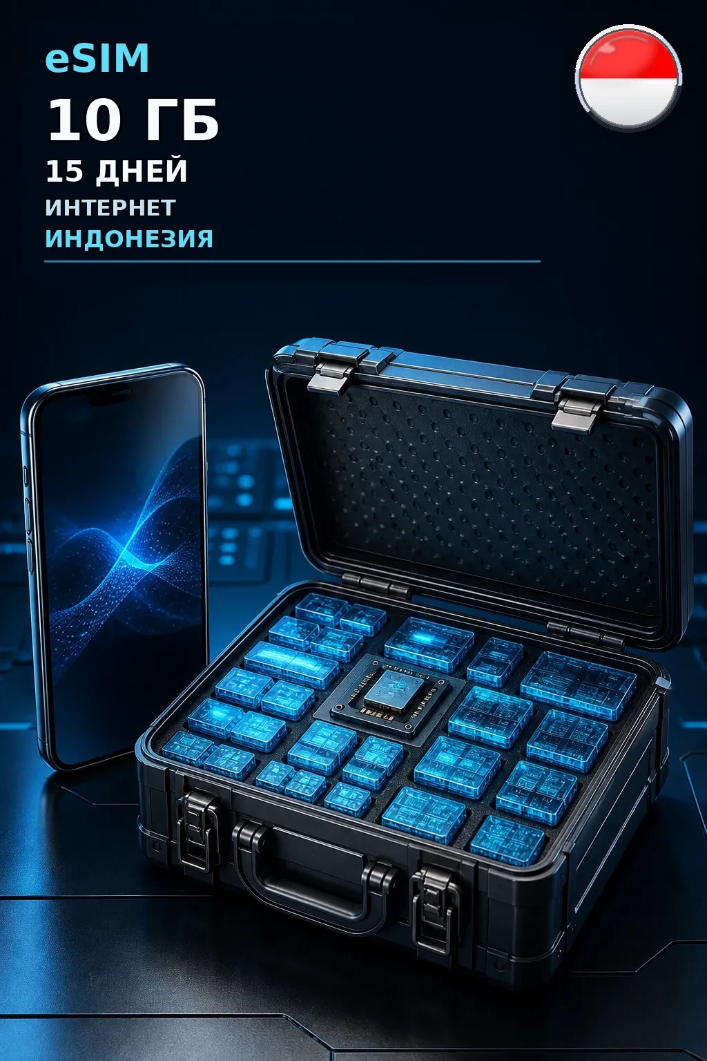 eSIM Индонезия — 10 ГБ, 15 дней — интернет