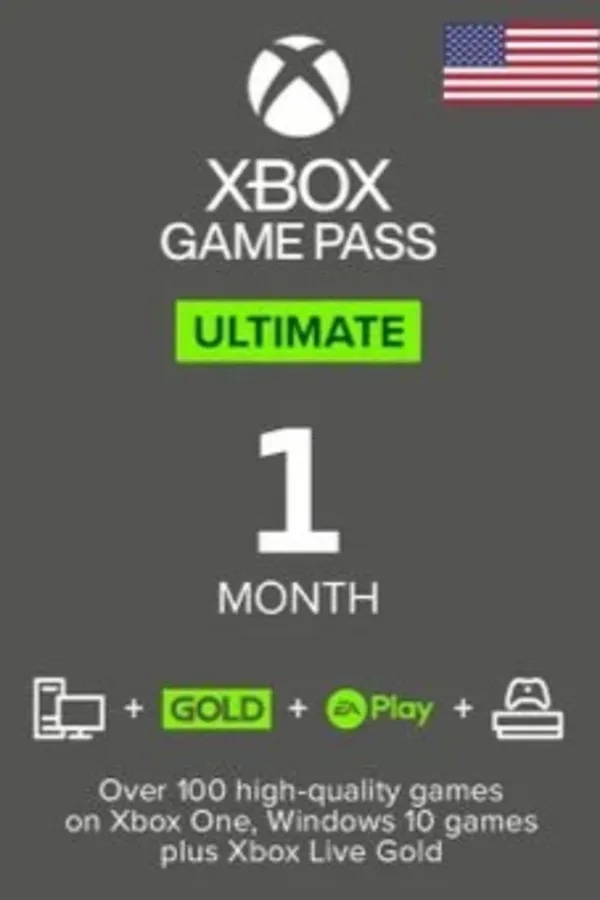 🔥 Xbox Game Pass Ultimate на 1 месяц (США) — Код активации ✅